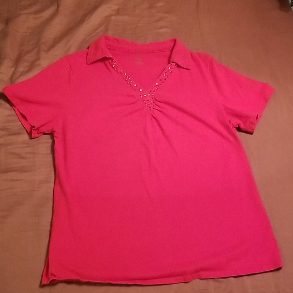 Short sleeve v-neck